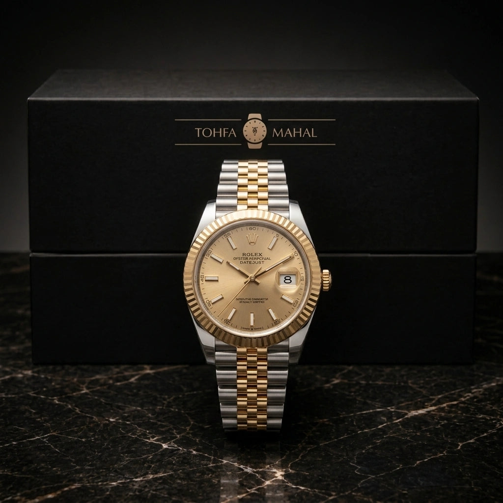 Rlx 2 Tone Golden Fluted Ladies
