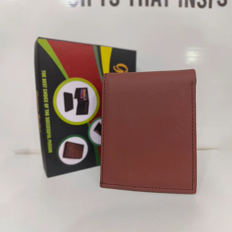 Leather Big Wallet Brown
