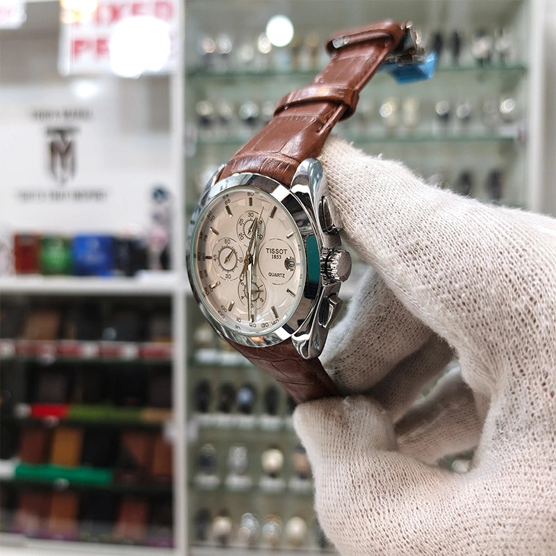 Tisot Crono White