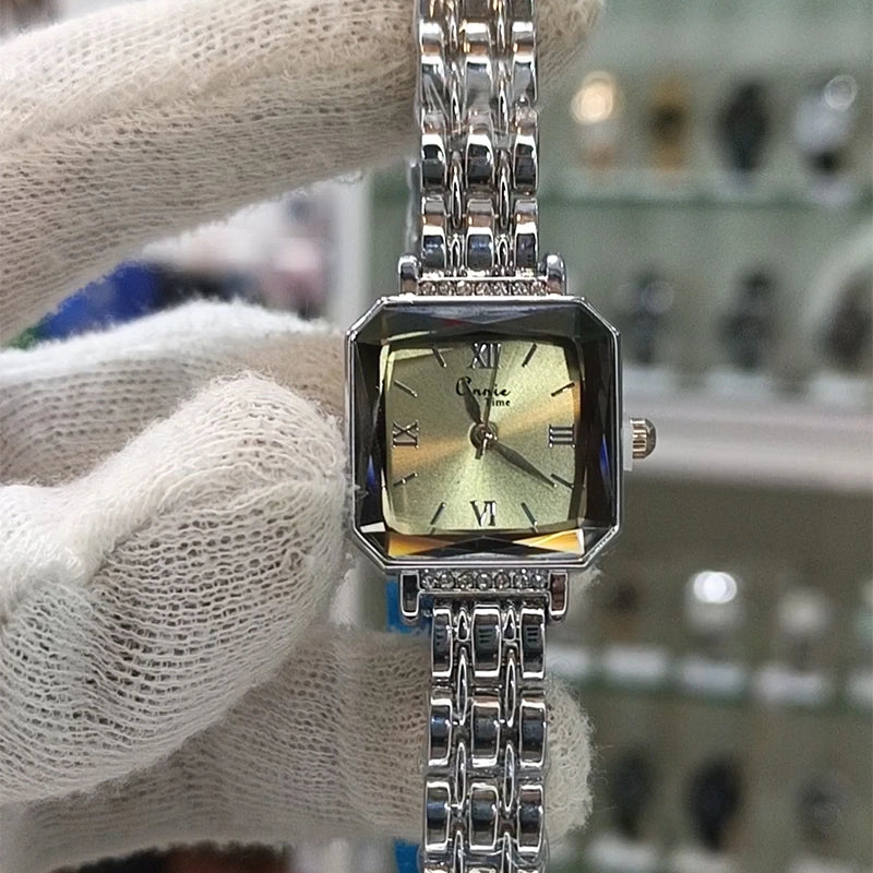 Annie Time Silver Green Ladies