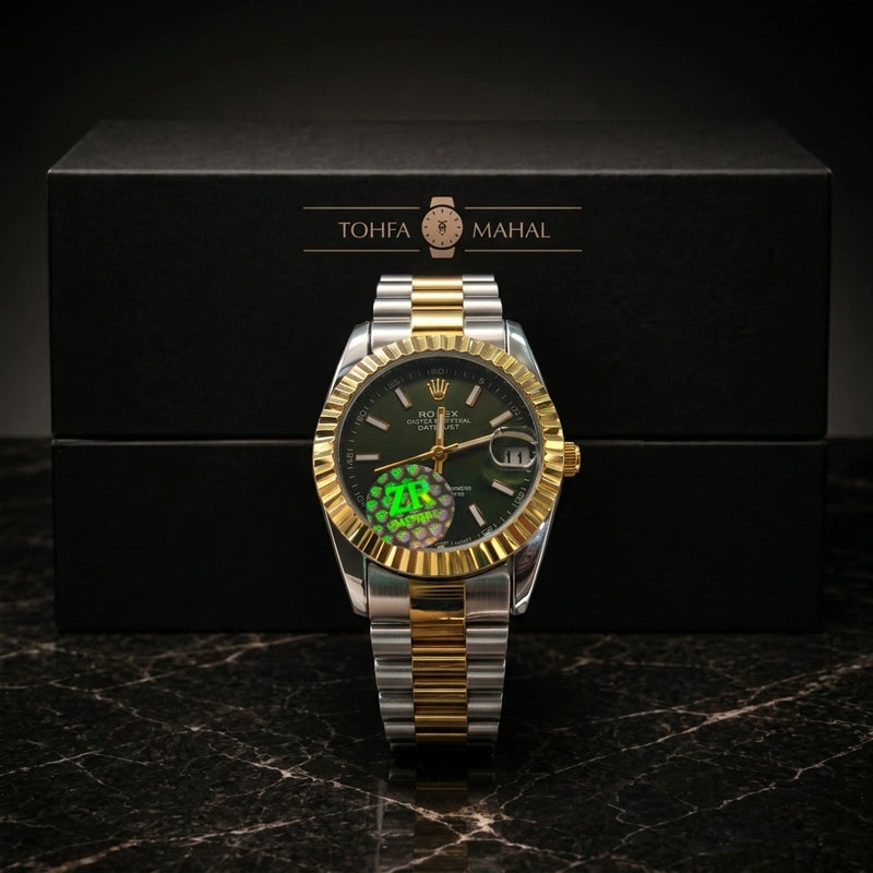 Rlx 2 Tone Green Fluted Ladies