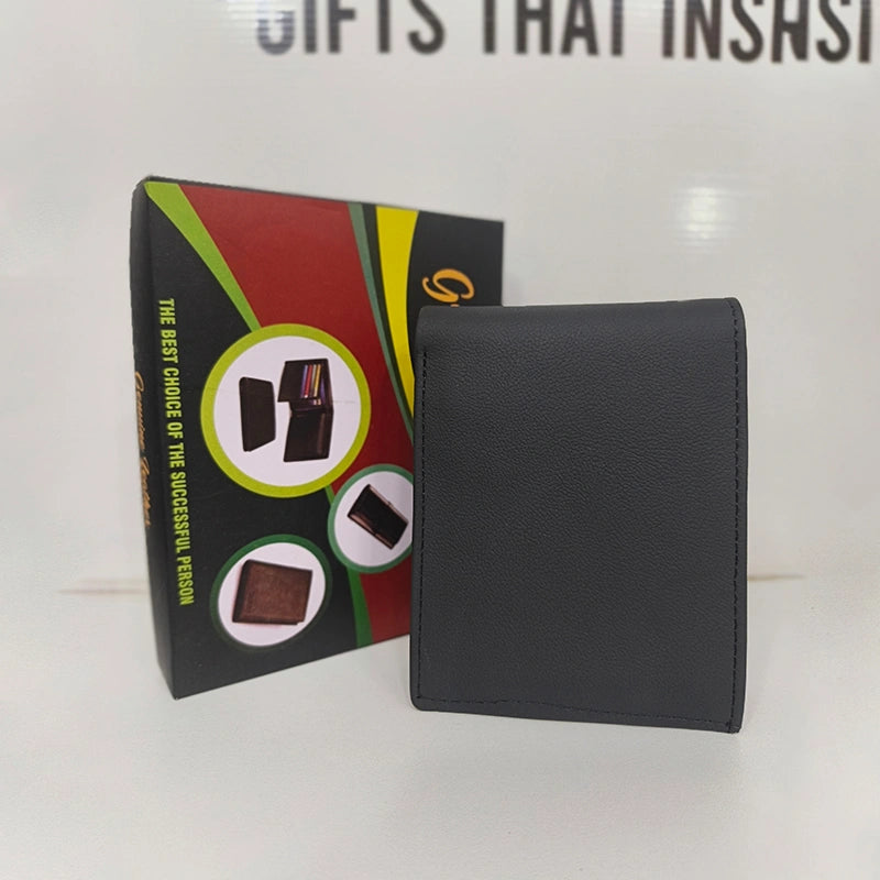 Leather Big Wallet Black