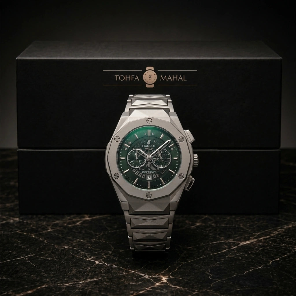 Diamond-Cut Green Dial
