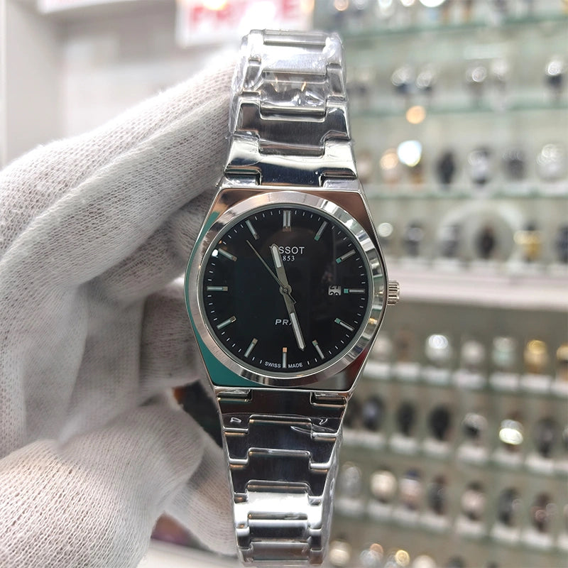 Tisot Chain Silver Black