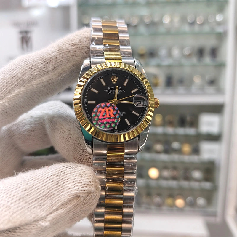 Rlx 2 Tone Black Fluted Ladies