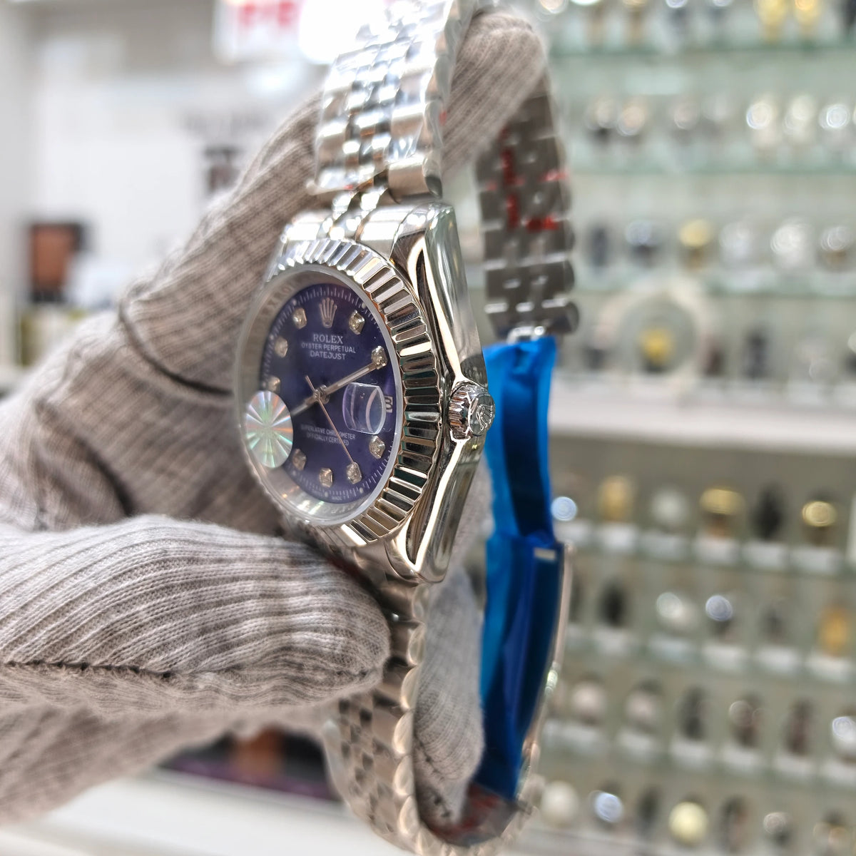 Rlx Silver Blue Full Steel