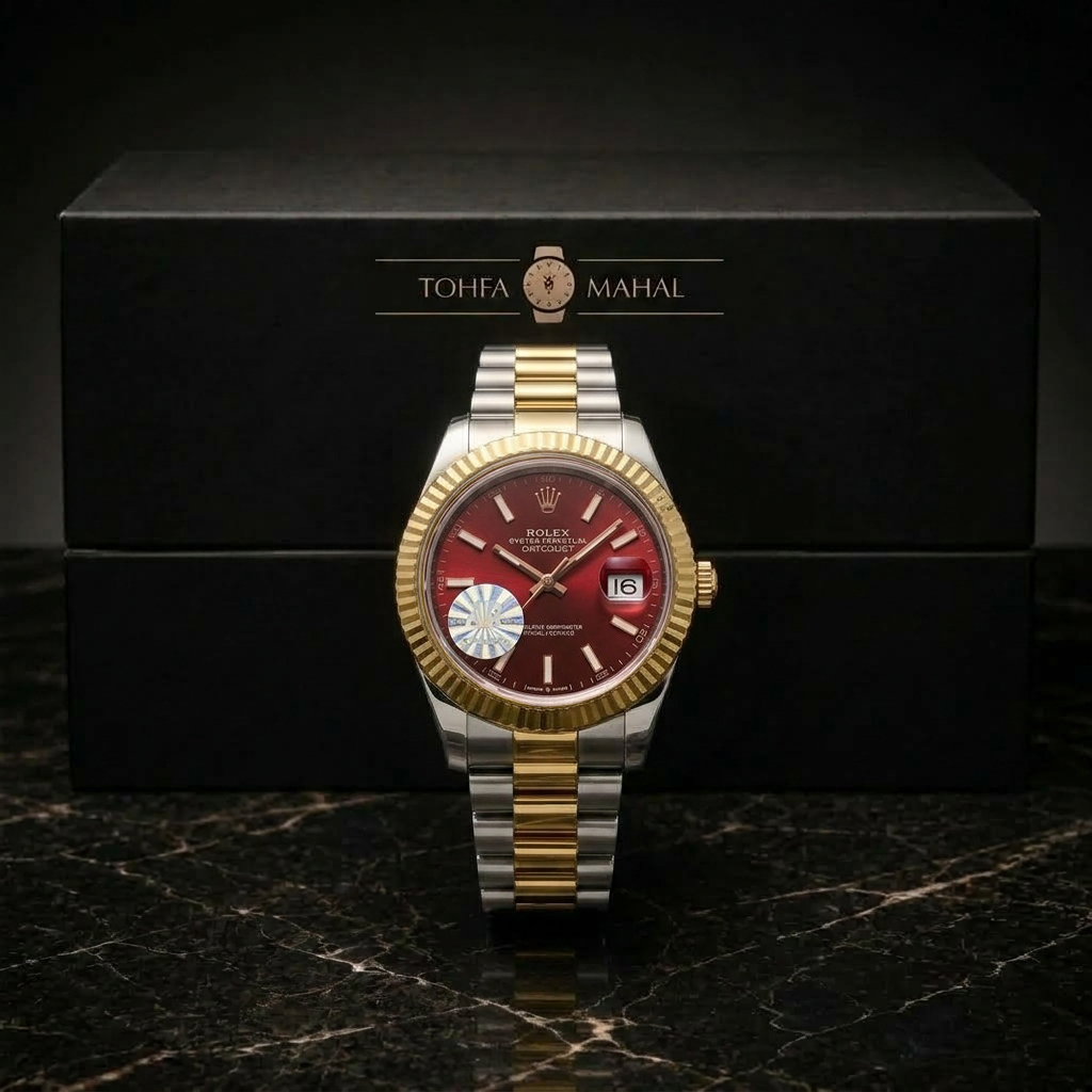 Rlx 2 Tone Maroon Fluted Ladies