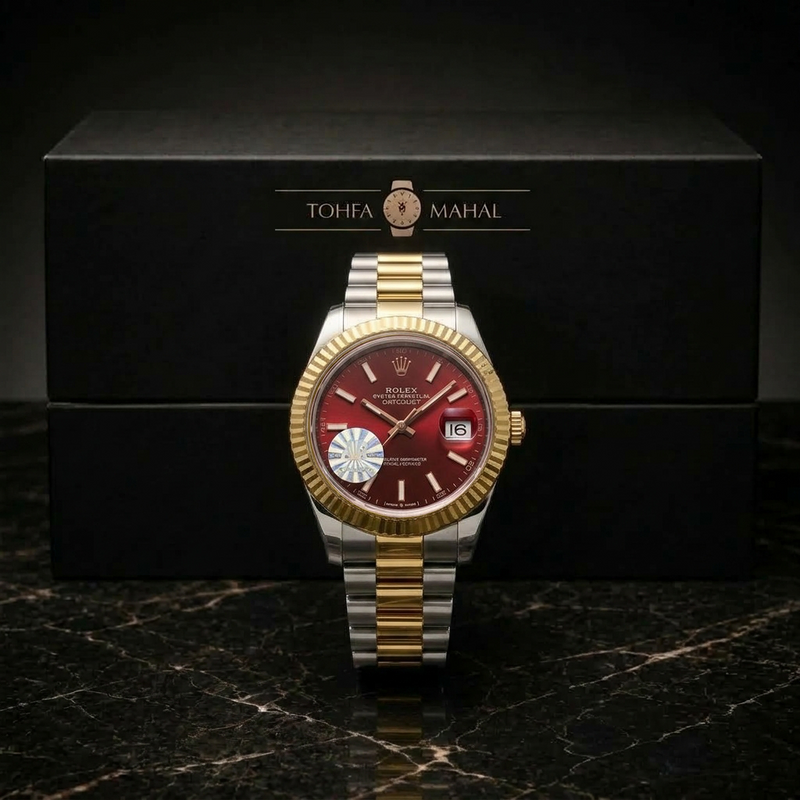 Rlx 2 Tone Maroon Fluted Ladies